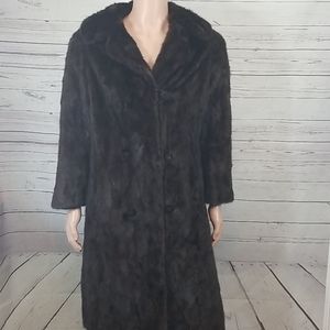 I j fox vintage fur coat m